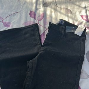 Hollister flare black jeans.